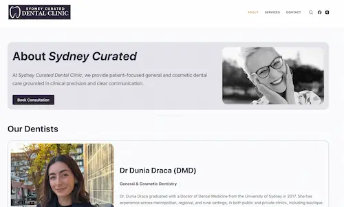 dental website